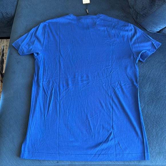 Dolce & Gabbana Blue Logo Plate Crewneck Cotton T-Shirt Size 52 - Picture 6 of 6
